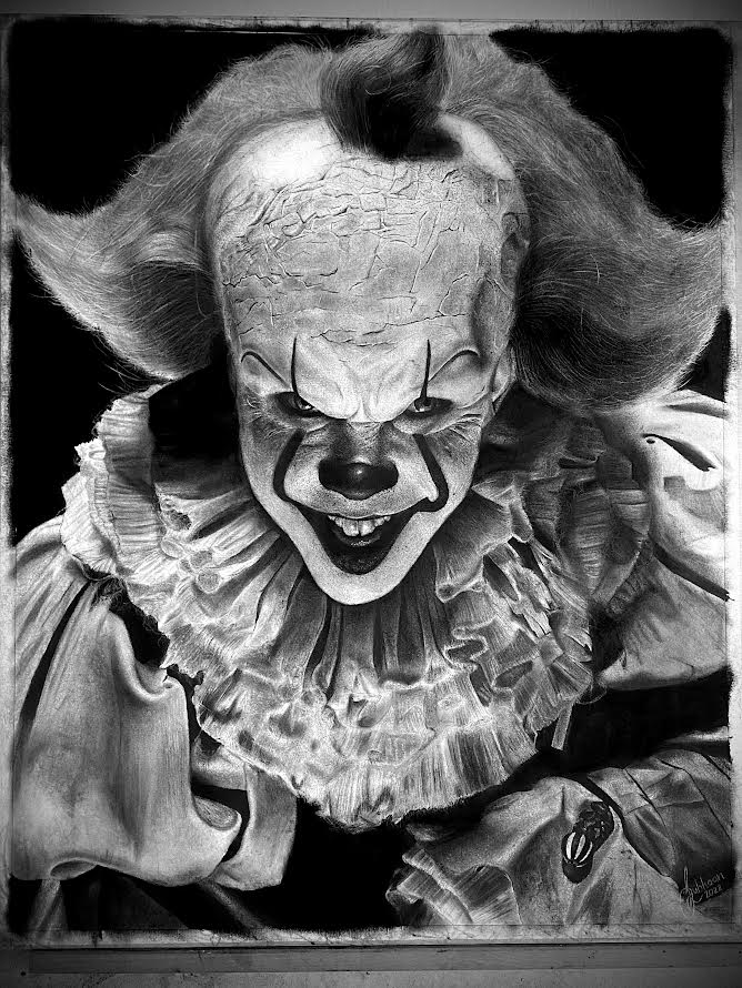 Pennywise - Original Charcoal Drawing